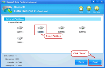 Daossoft Data Rescuer screenshot 3