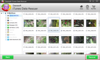 Daossoft iTunes Data Rescuer screenshot