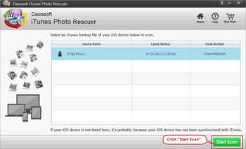 Daossoft iTunes Photo Rescuer screenshot