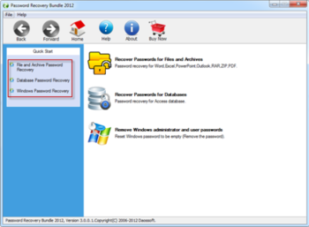 Daossoft Password Rescuer Professional screenshot 3