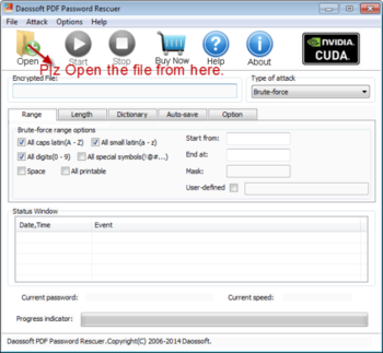 Daossoft PDF Password Rescuer screenshot 7