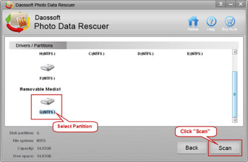 Daossoft Photo Data Rescuer screenshot 2