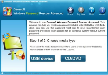 Daossoft Windows Password Rescuer Advanced screenshot 3