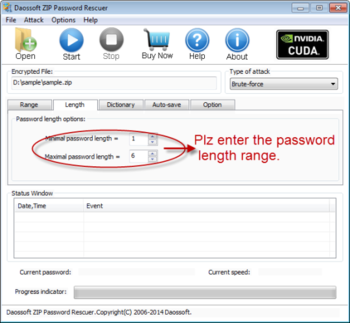 Daossoft ZIP Password Rescuer screenshot 4