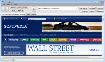 Dark Fire Browser screenshot