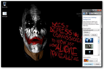 Dark Knight Windows 7 Theme screenshot