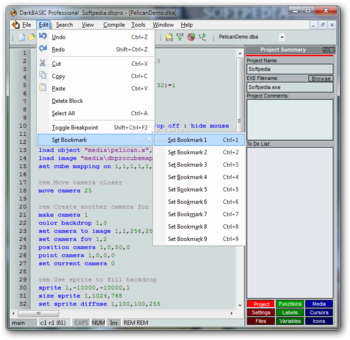 DarkBASIC Professional screenshot 2