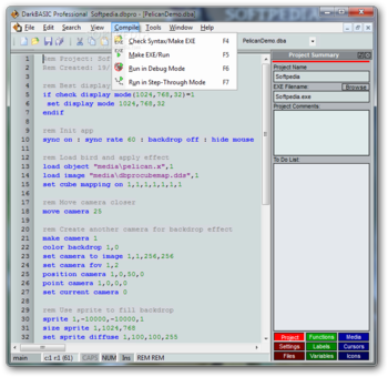 DarkBASIC Professional screenshot 4