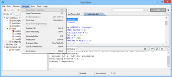 Dart Editor screenshot 4