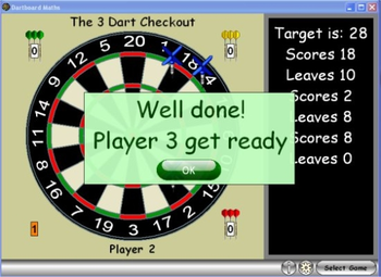 Dartboard Maths screenshot