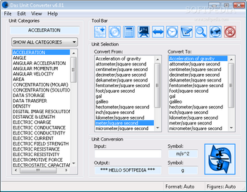 Das Unit Converter screenshot