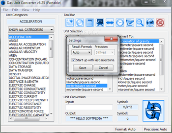 Das Unit Converter Portable screenshot 2