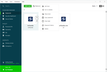 Dashlane screenshot 2