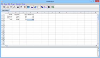 Data Analysis screenshot