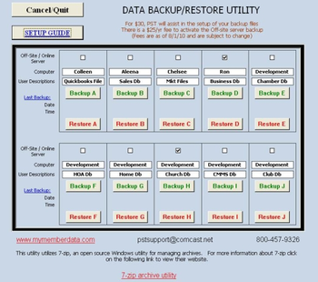 Data Backup Manager screenshot