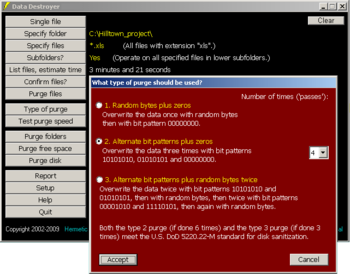 Data Destroyer screenshot