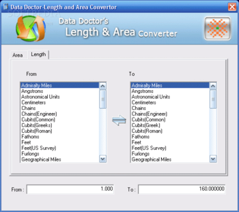 Data Doctor-Length and Area Convertor screenshot 2
