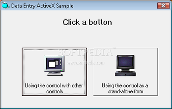 Data Entry ActiveX screenshot