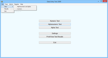Data Entry Test screenshot 2