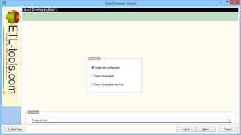 Data Exchange Wizard screenshot