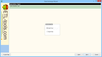 Data Exchange Wizard screenshot 2