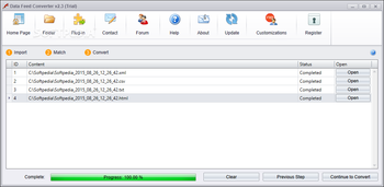 Data Feed Converter screenshot 4