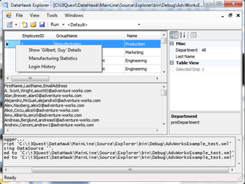 Data Hawk Explorer screenshot