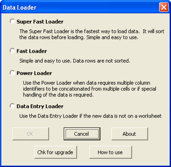 Data Loader screenshot