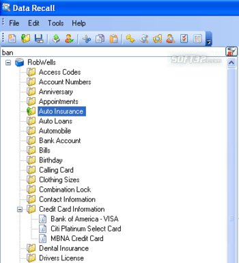Data Recall - Free Alternative to Info Keep screenshot 2