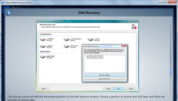 Data Recovery Adviser screenshot