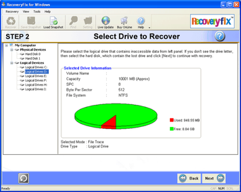 Data Recovery Tool screenshot