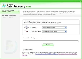 Data Recovery WinPE screenshot