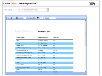 Data-Reports.NET screenshot 4