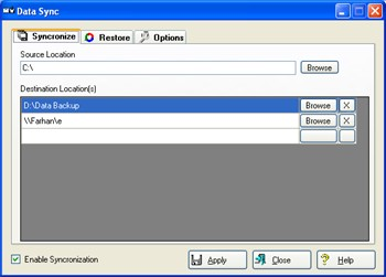 Data Sync screenshot 2