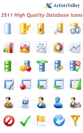 Database Application Icons screenshot