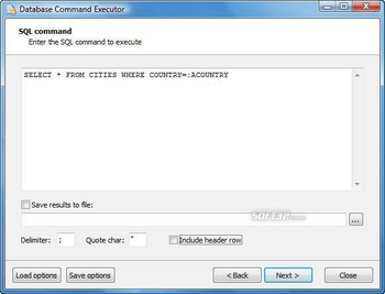 Database Command Executor screenshot 2