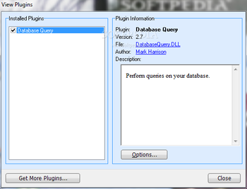 Database Query screenshot