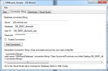 Database Wizard screenshot 3