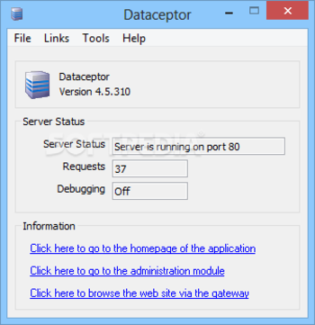 Dataceptor screenshot