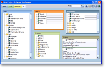 DataDrawer screenshot 2