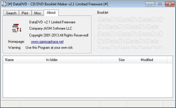 DataDVD screenshot