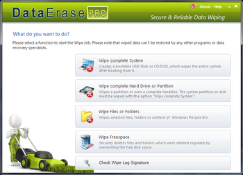 DataErase Pro screenshot