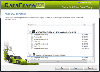 DataErase Pro screenshot 2