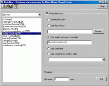 DataGen screenshot 2