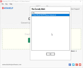 DataHelp DXL to PST Wizard screenshot 2