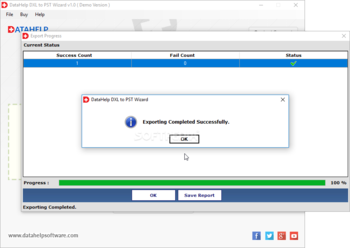 DataHelp DXL to PST Wizard screenshot 4