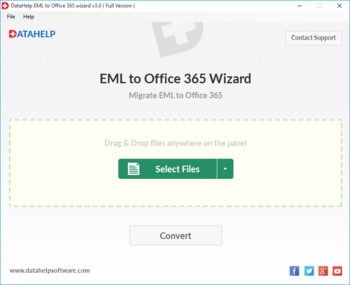 DataHelp EML to Office 365 Wizard screenshot 2