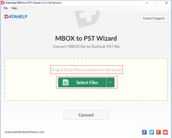 DataHelp MBOX to PST Wizard screenshot 2