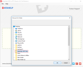 DataHelp NSF to PST Converter screenshot 2