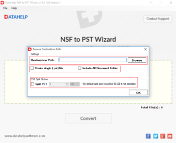 DataHelp NSF to PST Converter screenshot 4